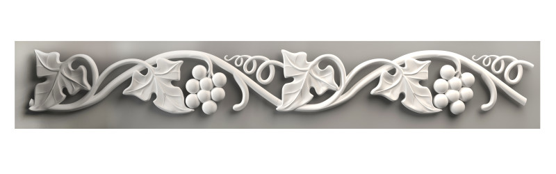 Grape leaf decor for CNC router Modèles 3D en vedette .c4d .max .obj .3ds .fbx .stl .blend 