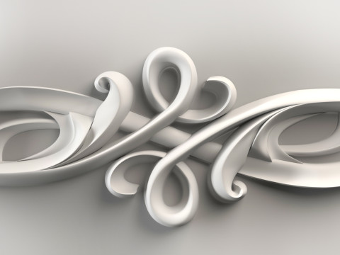 Wall decor flowers with leaves for milling CNC machines 3D Print Model