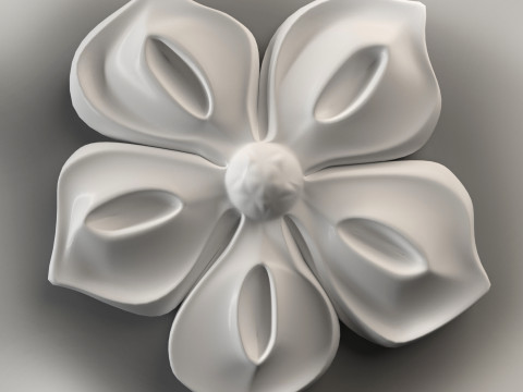 Flower for CNC router 3D प्रिंट मॉडल