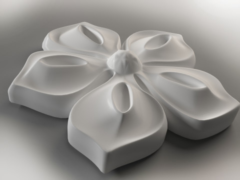 Flower for CNC router 3D-Druckmodell