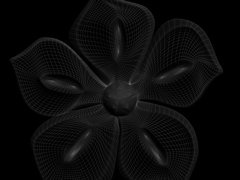 Flower for CNC router 3D-Druckmodell