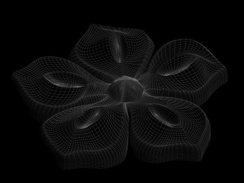 Flower for CNC router 3D-Druckmodell