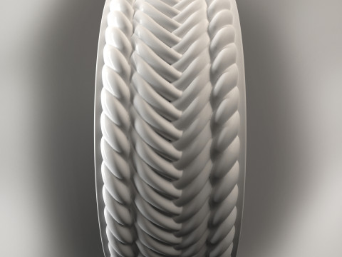 Finger ring with relief weaving for CNC router and 3d printer 3D-printmodel