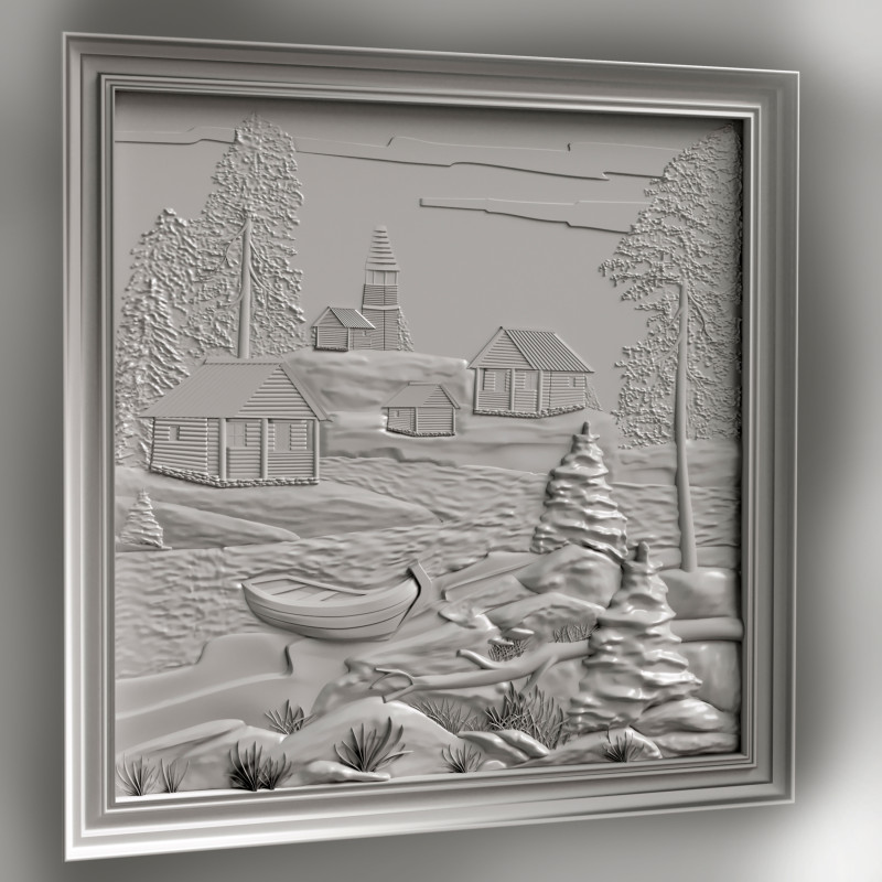 Picture for milling on a CNC machine 3D प्रिंट मॉडल .c4d .max .obj .3ds .fbx .stl .blend