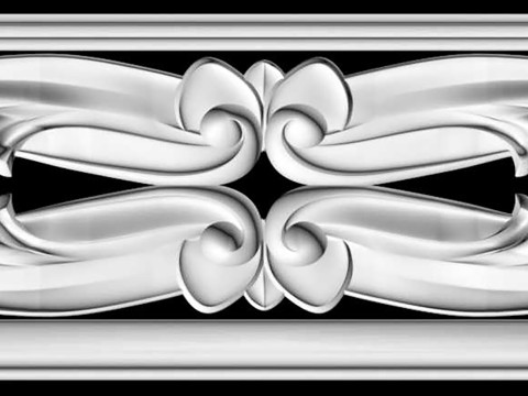 stl wall molding plinth decor for CNC router Model do druku 3D