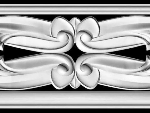 decoraci&oacute;n de z&oacute;calo de moldura de pared stl para enrutador CNC Modelo de impresión 3D