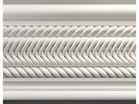 stl wall molding plinth decor for CNC router 3D-Druckmodell
