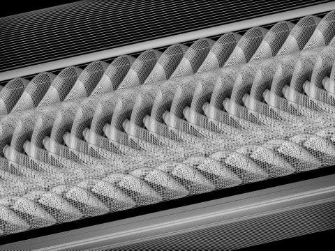 stl wall molding plinth decor for CNC router 3D Print Model