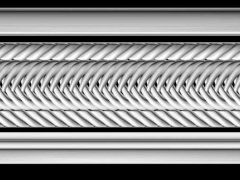 stl wall molding plinth decor for CNC router 3D-Druckmodell