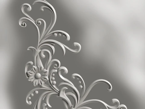 Decoro volumetrico per fresatura CNC Modello di stampa 3D