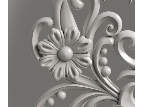 Volumetric decor for CNC milling 3D Print Model