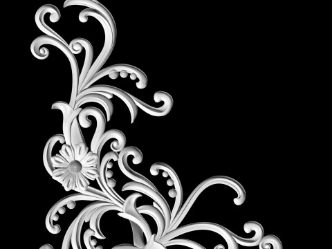 Volumetric decor for CNC milling 3D Print Model