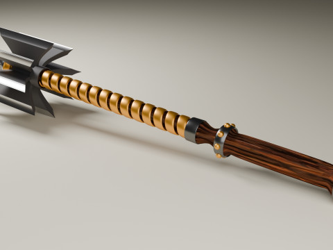 Mace ax high-poly model 3D मॉडल
