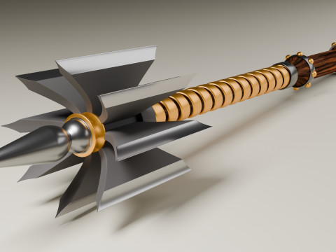 Mace ax high-poly model Modelo 3D