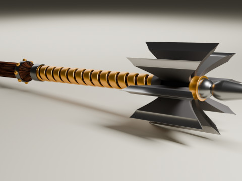 Mace ax high-poly model Modelo 3D