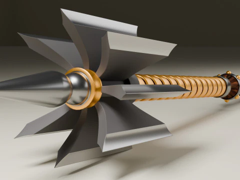 Mace ax high-poly model 3D Model