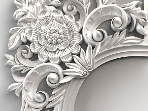 Wall molding plinth cutout decor for CNC router 3D print model Model Cetak 3D