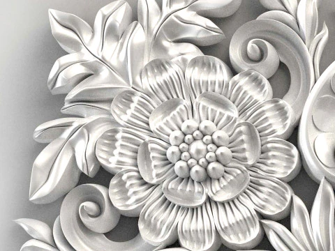 Wall molding plinth cutout decor for CNC router 3D print model 3D Print Model