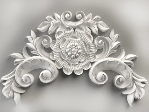 Wall molding plinth decor for CNC router 3D print model 3D Print Model