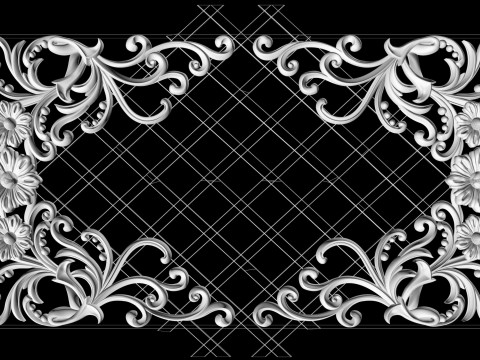Radiator grill for CNC router 3D print model 3D Print Model