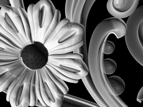 Radiator grill for CNC router 3D print model 3D Print Model