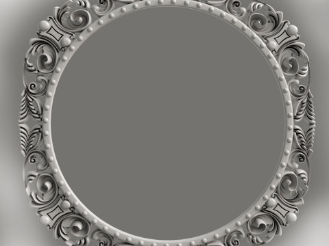 Frame for painting mirror for CNC milling 3D print model 3D-Druckmodell