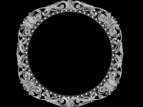 Frame for painting mirror for CNC milling 3D print model Model do druku 3D