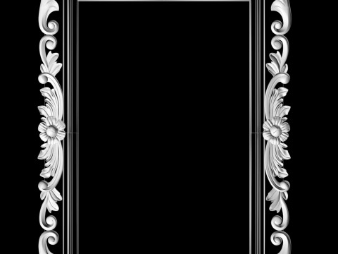 Frame for painting mirror for CNC milling 3D print model 3D Print Model