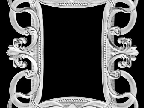 Frame for mirror for CNC milling 3D print model 3D Baskı Modeli