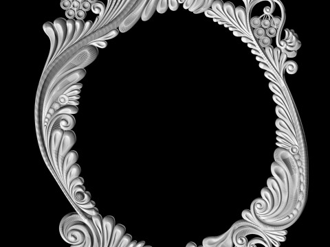 Photo frame or mirror for cnc router 3D print model Model Cetak 3D