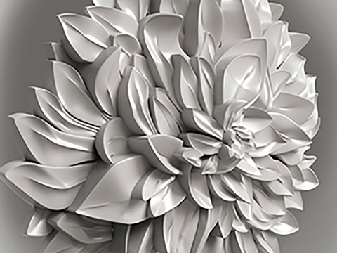 Flower for CNC router 3D print model 3D Print Model