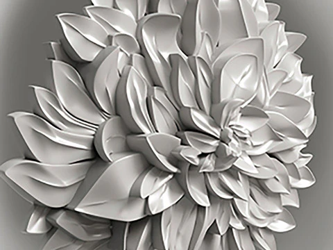 Flower for CNC router 3D print model 3D Print Model