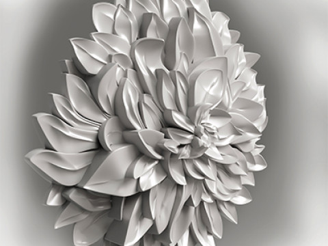 Flower for CNC router 3D print model 3D Print Model