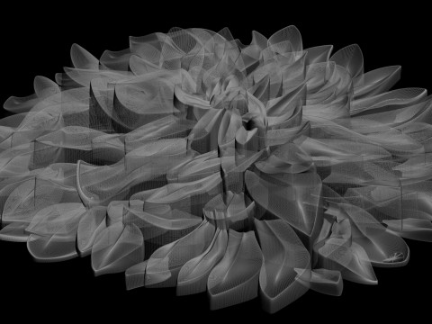 Flower for CNC router 3D print model 3D Print Model