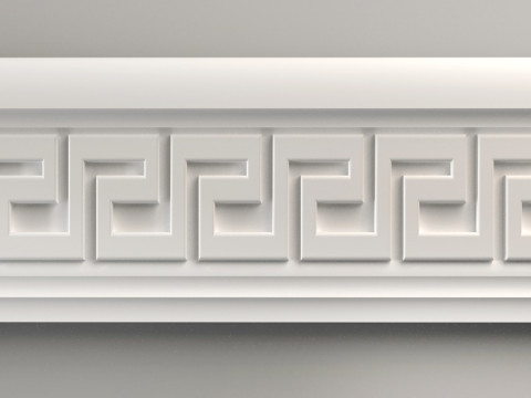 Wall molding plinth decor for CNC router 3D print model Model Cetak 3D