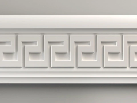 Wall molding plinth decor for CNC router 3D print model 3D Print Model