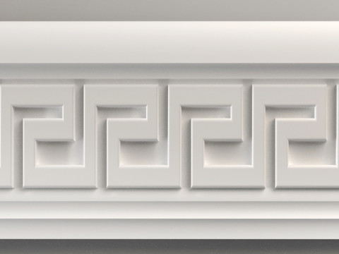 Wall molding plinth decor for CNC router 3D print model Model Cetak 3D