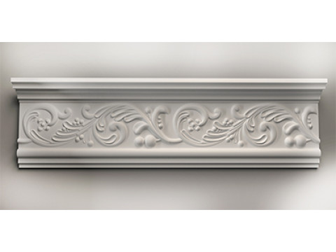 Wall baguette plinth decor for CNC router 3D print model Modelo de impresión 3D