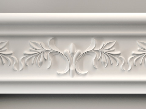 Wall molding plinth decor for CNC router 3D print model 3D Print Model