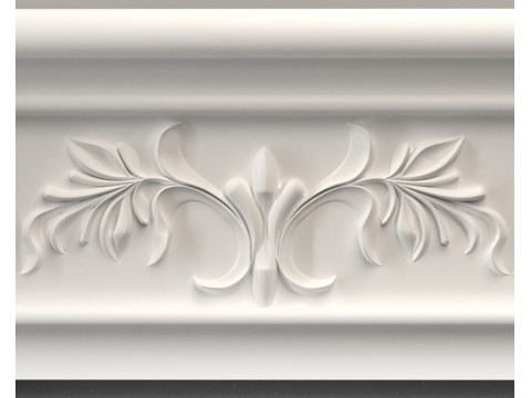 Wall molding plinth decor for CNC router 3D print model 3D 打印模型