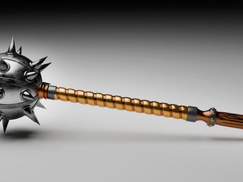 Battle mace high-poly model 3D Модель