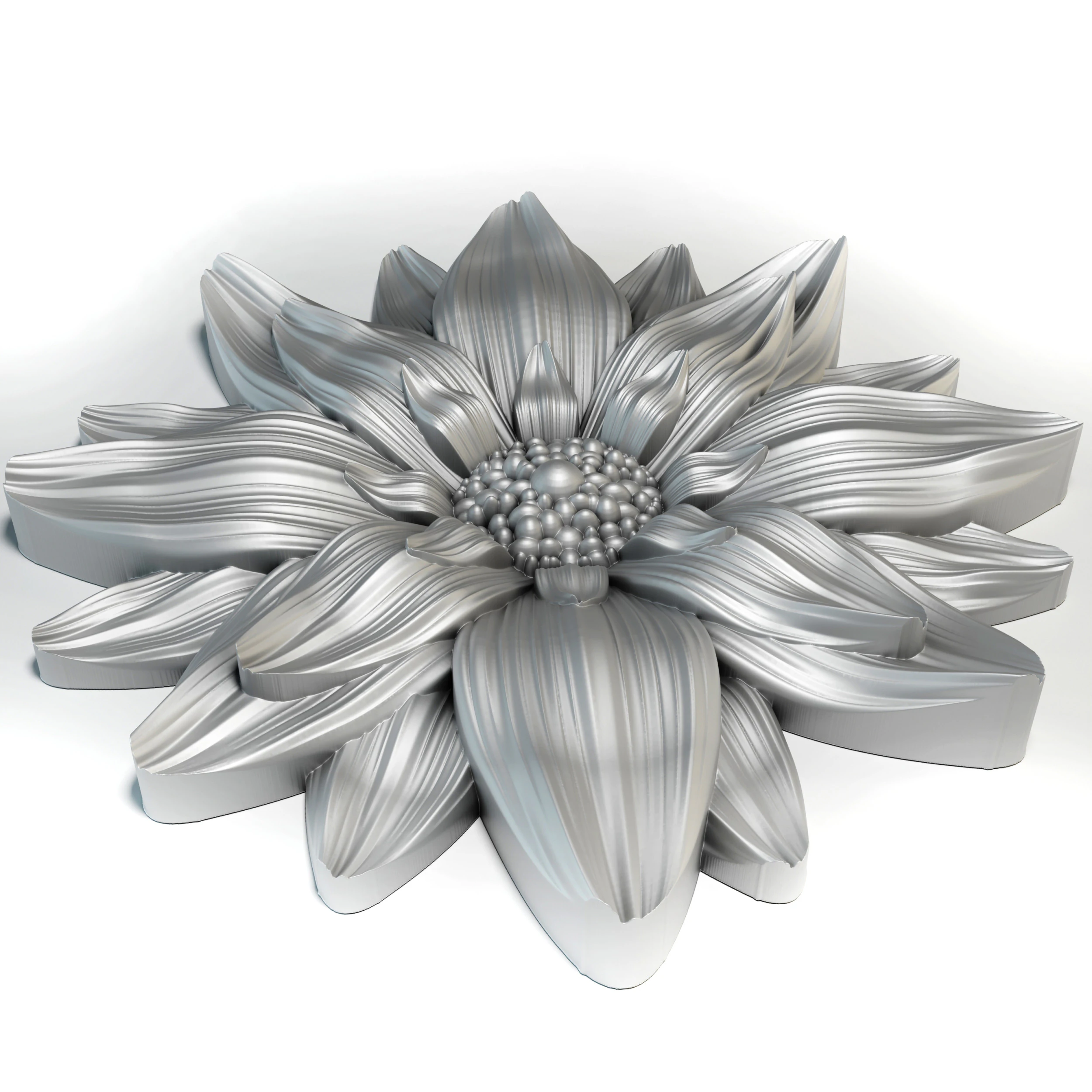 Flower for CNC Router 3D Print Model 3D Print Model .c4d .max .obj .3ds .fbx .stl .blend 