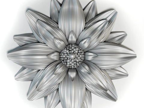 Flower for CNC Router 3D Print Model 3D 打印模型