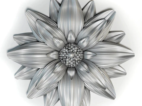 Flower for CNC Router 3D Print Model 3D Print Model
