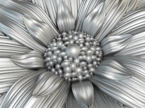 Flower for CNC Router 3D Print Model 3D 打印模型