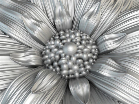 Flower for CNC Router 3D Print Model 3D Print Model