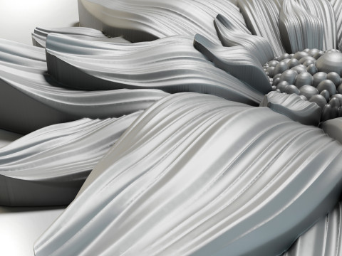 Flower for CNC Router 3D Print Model 3D 打印模型