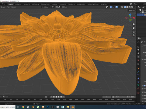 Flower for CNC Router 3D Print Model 3D 打印模型