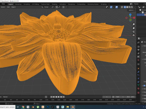 Flower for CNC Router 3D Print Model 3D Print Model