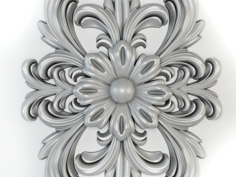 3D stl model of a flower for CNC router 3D print model 3D Принт Модель